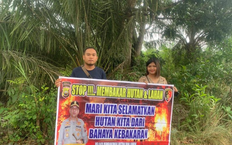 Antisipasi Kebakaran Lahan Dan Hutan, Polsek Ketahun Lakukan Sosialisasi Karhutla