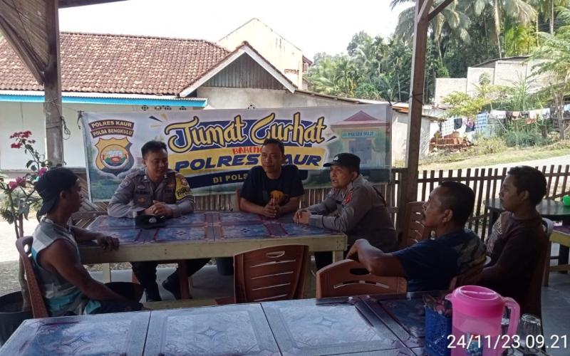 Kapolsek Maje Pimpin Jumat Curhat di Desa Linau 