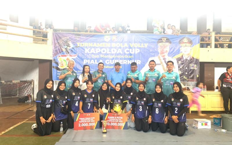 Tim Voli Putri Mukomuko Juara 2 Pada Turnamen Voli Kapolda Cup 2023