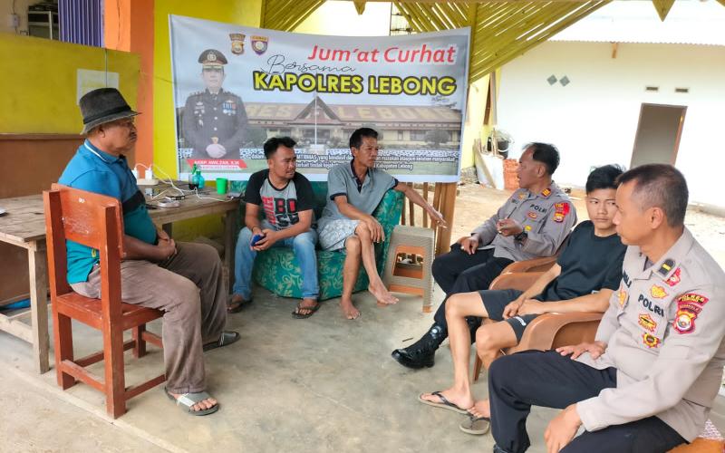 Jumat Curhat, Polres Lebong Tampung Keluhan Warga Desa Sukau Kayo