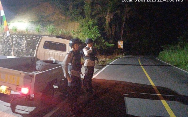 Dini Hari, Polsek Padang Ulak Tanding Gelar Patroli Tekan Kriminalitas