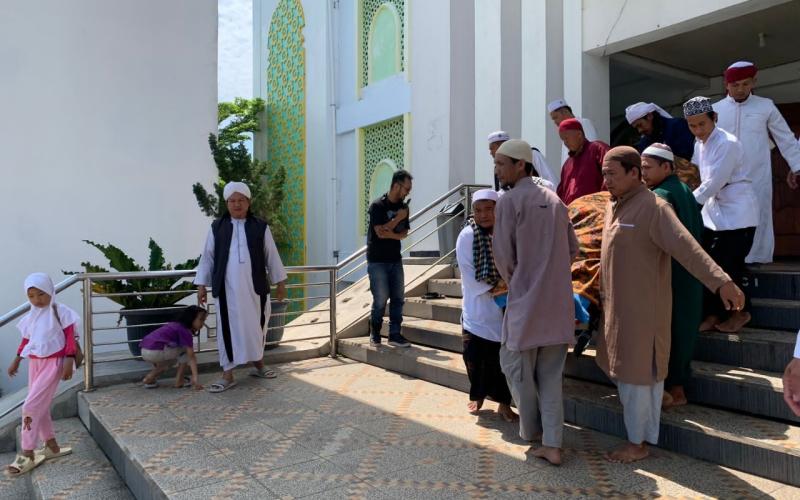 Polsek Kaur Selatan Mendatangi dan Melakukan Pengamanan Terhadap Jamaah Tabligh yang Meninggal Dunia 