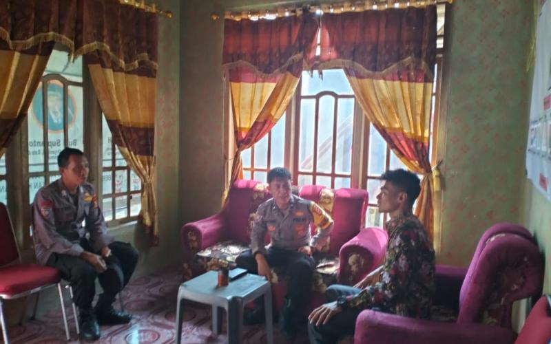 Patroli Pengawasan Kamtibmas, Polsek Padang Guci Hulu Sambangi Kantor Sekertariat Panwaslu