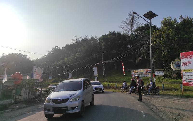 Rutin Gatur Lalin Pagi, Ciptakan Kelancaran Lalu Lintas di Wilkum Polsek Ketahun