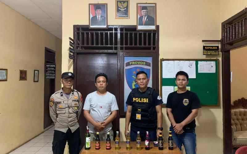 Menjelang Tahun Baru 2024, Polsek Batik Nau Sita Miras