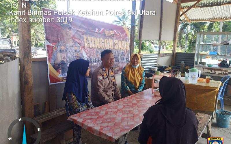 Melalui Program Minggu Kasih, Polsek Ketahun Dengar Keluhan Masyarakat