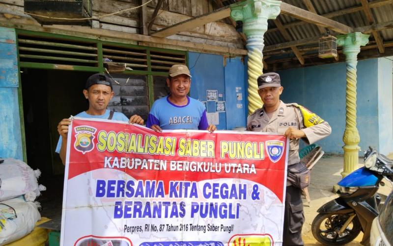 Sosialisasi Saber Pungli, Polsek Ketahun Edukasi Masyarakat
