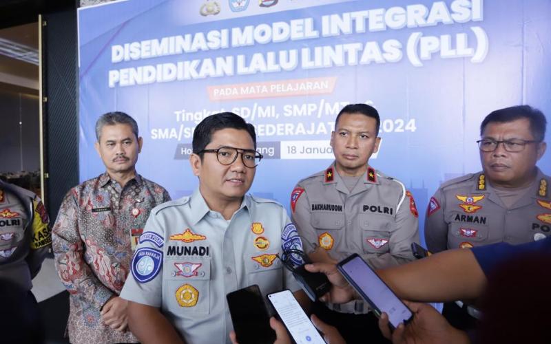 Jasa Raharja dan Korlantas Polri Gelar Diseminasi Model Integrasi Pendidikan Lalu Lintas untuk Para Pendidik di Wilayah Banten