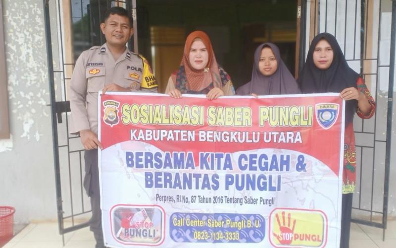 Guna Cegah Pungutan Liar Bhabinkamtibmas, Polsek Kerkap Rutin Sosialisasikan Saber Pungli di Desa Batu Roto 