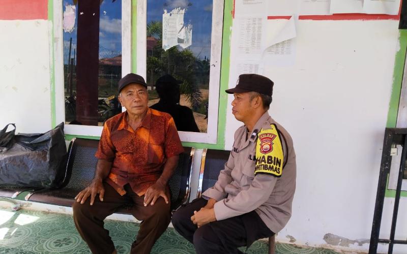Cooling System, Bhabinkamtibmas Polsek Ketahun Sambang warga Wujudkan Situasi Kondusif Jelang Pemilu