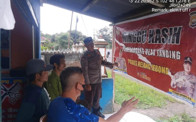 Polsek Padang Ulak Tanding Gelar Minggu Kasih Bersama Babinkamtibmas, Sampaikan Pesan-Pesan Kamtibmas