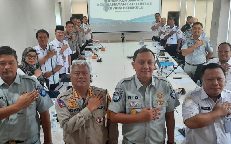Jasa Raharja Cabang Bengkulu Gelar Forum Komunikasi Lalu Lintas (FKLL), Komitmen Tekan Angka Kecelakaan