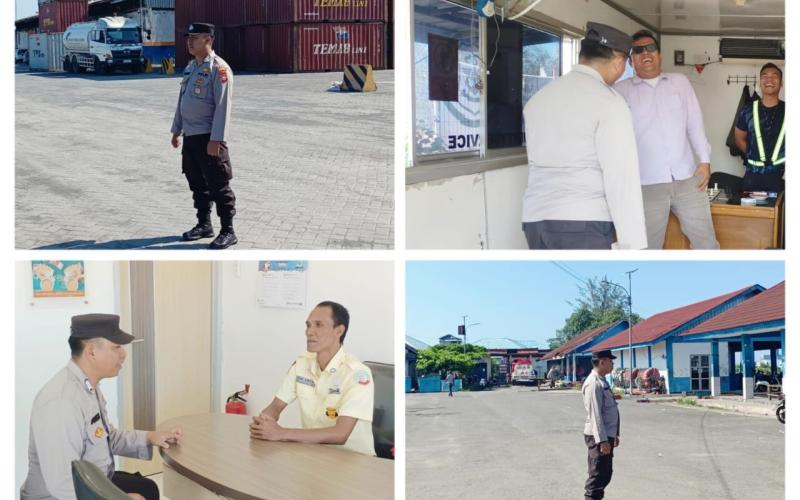 Sambangi Objek Vital dan Rawan Kamtibmas, Personel KSKP Pulai Baai Sampaikan Imbauan Kamtibmas kepada Petugas Jaga 