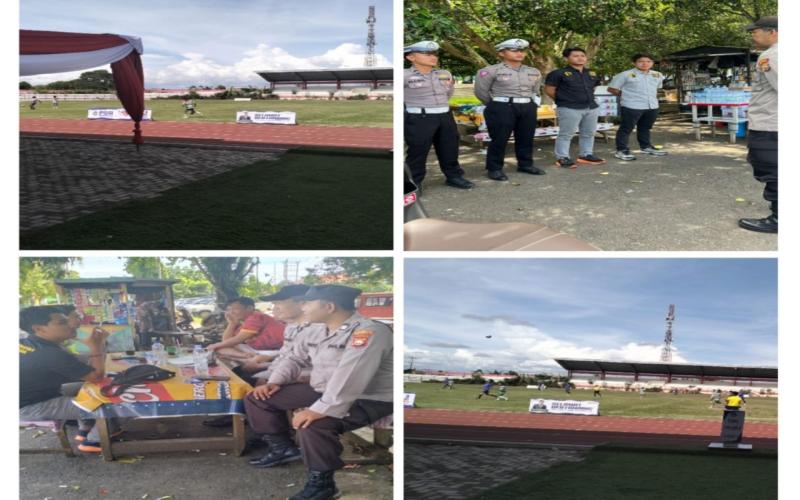 Berikan Pelayanan Prima, Personel Polsek Ratu Agung Amankan Liga 3 Asosiasi Provinsi PSSI Bengkulu