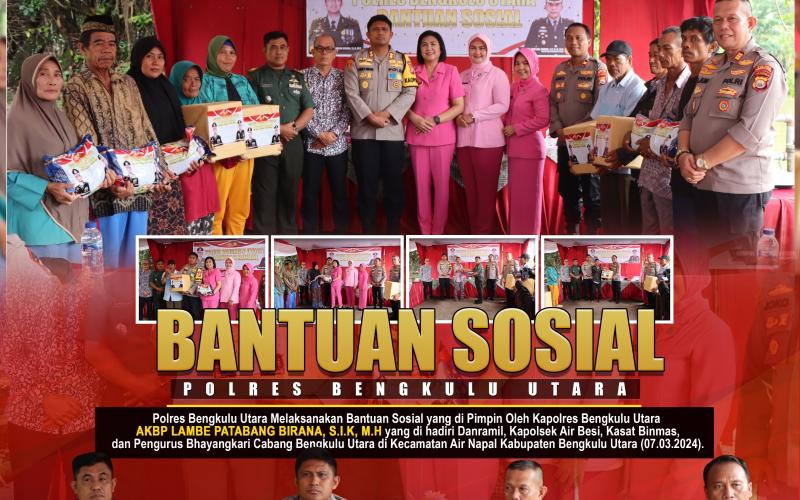 Kapolres Bengkulu Utara Bakti Sosial Kunjungi Warga Nelayan Tradisional Kecamatan Air Napal
