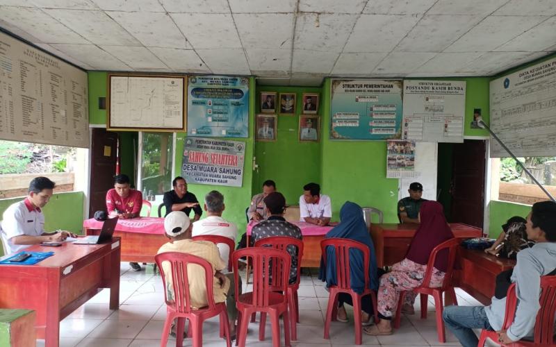 Bhabinkamtibmas Polsek Polsek Muara Sahung, Gelar Problem Solving Warga Binaan Terkait Sengketa Tanah  