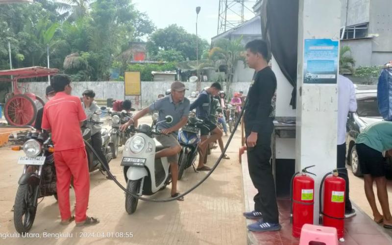 Polisi Patroli Dan Pantau Situasi SPBU Jelang Idul Fitri