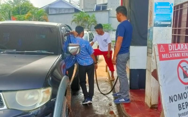 Polisi Gencar Patroli Ke SPBU Cegah Kecurangan BBM Jelang Lebaran