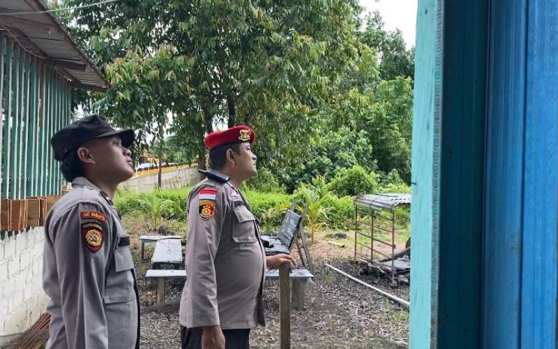 Selama Libur Idul Fitri Polsek Enggano Sambangi Perumahan Antisipasi Pencurian Rumah Kosong