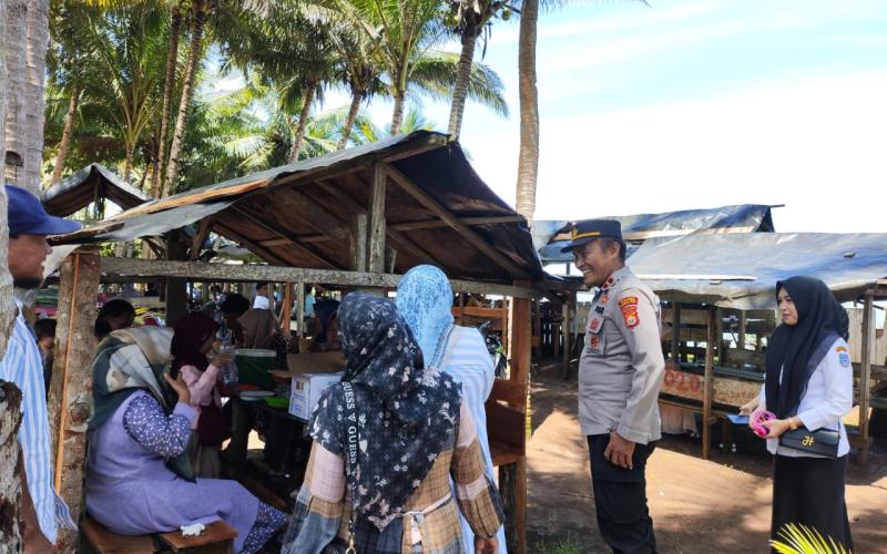 Personel Polsek Air Besi Amankan Objek Wisata Selama Libur Lebaran