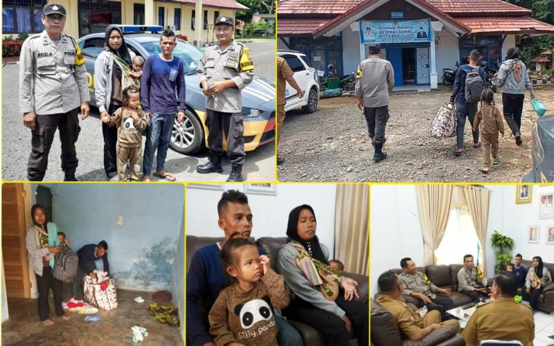 Unit Binmas Polsek Selebar Bersama Dinsos Kota Bengkulu Bantu Kepulangan 1 Keluarga yang Terlantar 