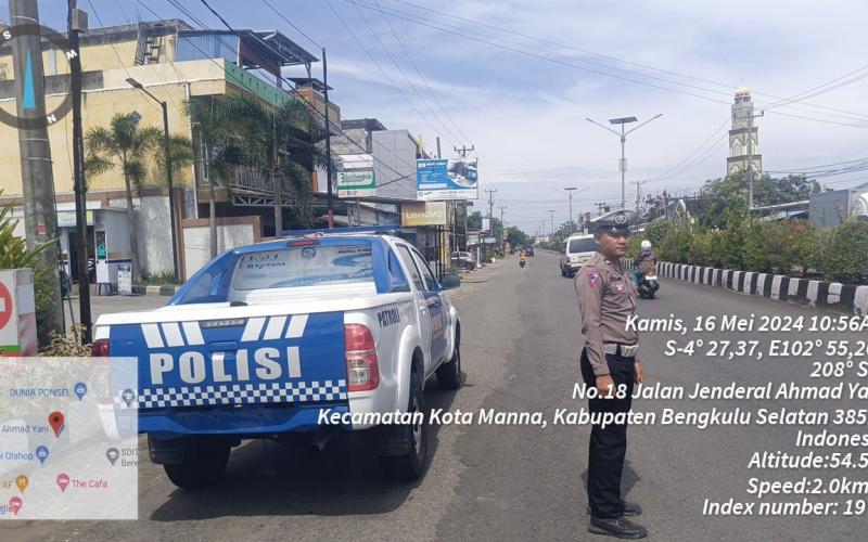 Wujudkan Kamseltibcar Lantas dan Cegah   Penyalahgunaan Distribusi BBM, Polisi Turlalin di  SPBU Kutau