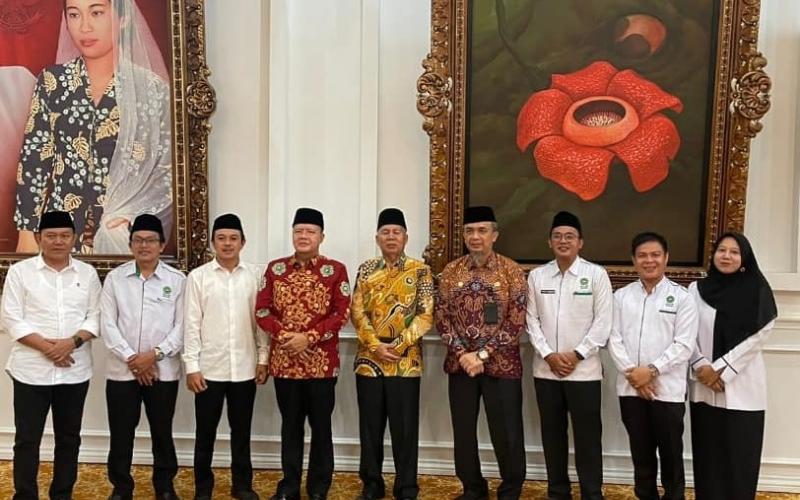 Bahas Kerjasama, STIESNU Bengkulu Audensi dengan Gubernur Bengkulu