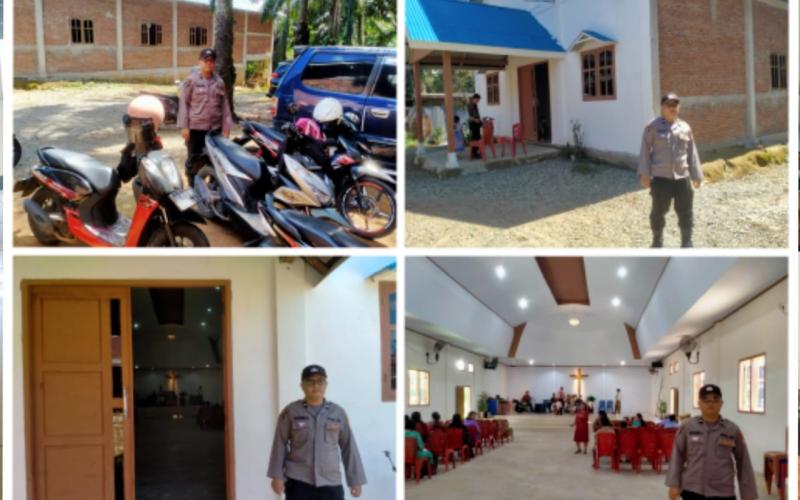 Berikan Pelayanan, Polsek Kampung Melayu Lakukan Pengamanan Ibadah di Gereja 