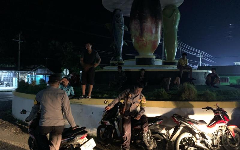 Antisipasi Balap Liar, Polres Kaur Patroli di Sekitaran Jalur 2 Komplek Perkantoran Padang Kempas