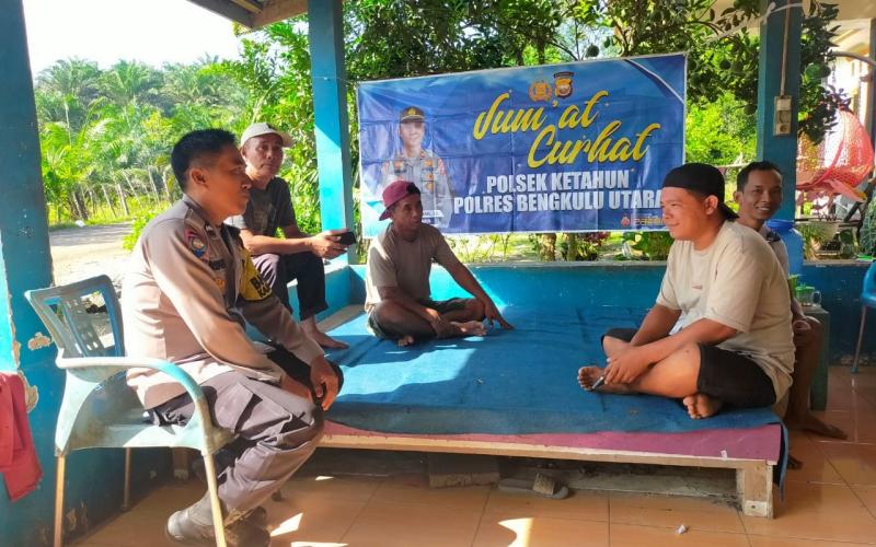 Jumat Curhat Bhabinkamtibmas Polsek Ketahun Tatap Muka Bersama Warga