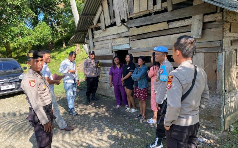 Anggota Polsek Tanjung Kemuning Patroli Warem di Seputran Jembatan padang guci 