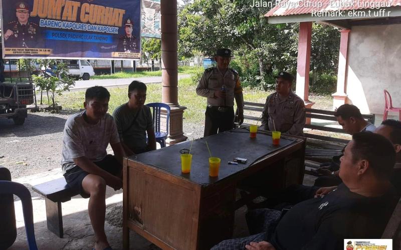 Polsek Padang Ulak Tanding Gelar Jumat Curhat 