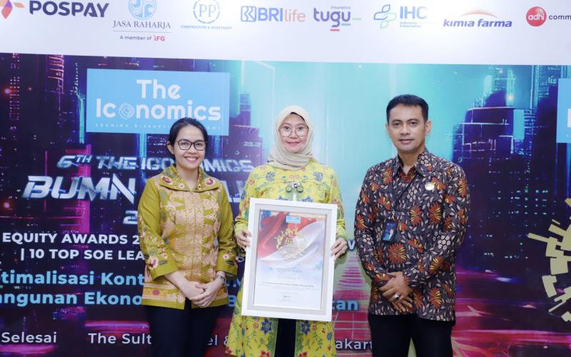 Berkontribusi Terhadap Pembangunan Ekonomi Berkelanjutan, Jasa Raharja Raih Penghargaan di 6th Anniversary Indonesia BUMN Awards 2024