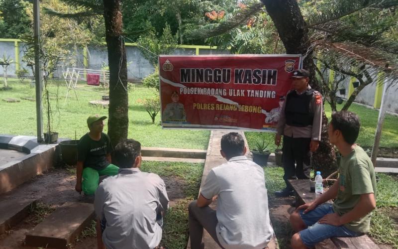 Lewat Minggu Kasih Polsek Padang Ulak Tanding Sampaikan Imbauan Kamtibmas 