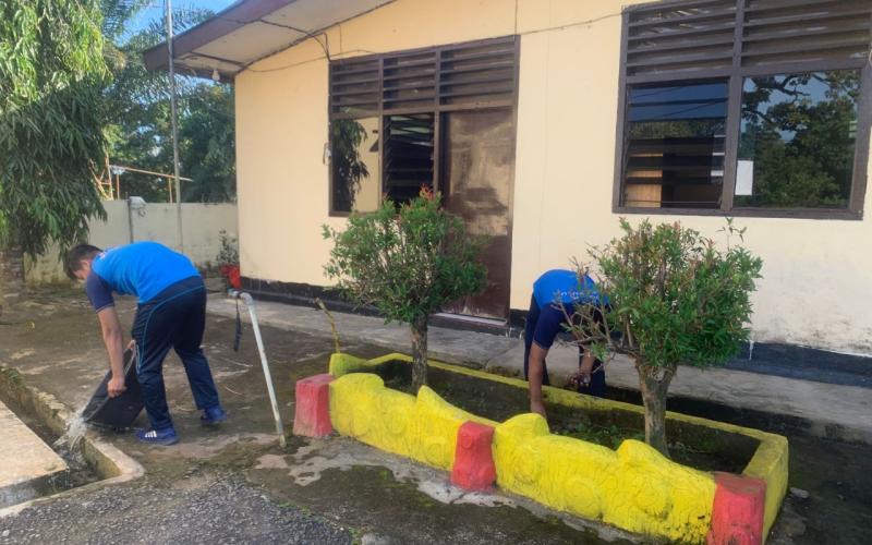 Ciptakan Suasana Kerja yang Nyaman, Waka Polsek Pimpin Kurve Bersama