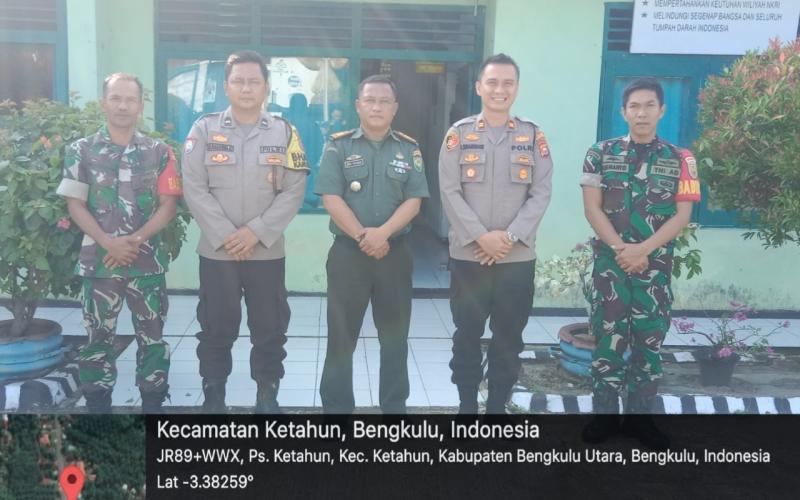 Jalin Sinergitas,Jalin Sinergitas, Kapolsek Ketahun Kunjungi Koramil 0423-01