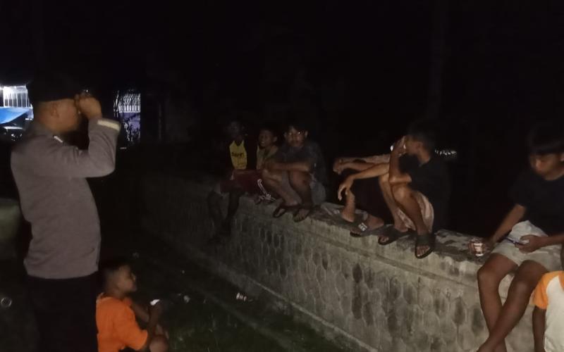 Jaga Kamtibmas, Personel Polsek Muara Sahung Patroli Presisi Diseputaran Pemukiman Penduduk