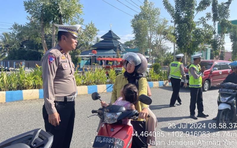 Hari ke Sembilan Sat Lantas Polres BS Melaksanakan giat Operasi Patuh Nala 2024, 46 Kendaraan bermotor Terjaring Melanggar Undang Undang Lalin