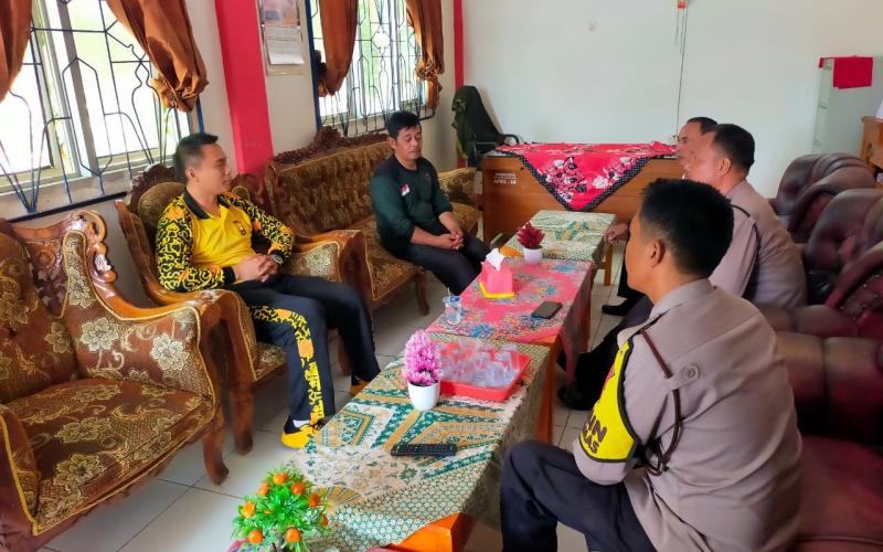 Demi Menciptakan Sinergitas Antar Instansi, Kapolsek Ketahun Sambang Kantor Camat Pinang Raya