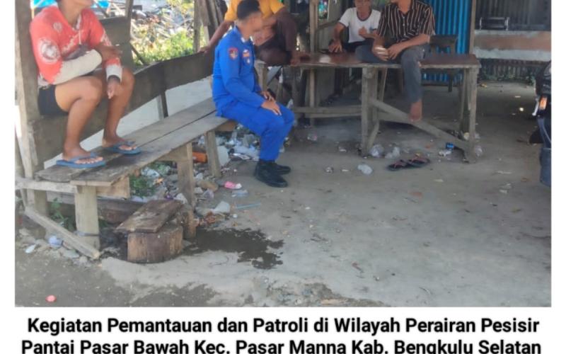 Polisi RW Sat Polairud Polres Bengkulu Selatan Sambang Dialogis Kepada Warga Sampaikan Imbauan Kamtibmas   