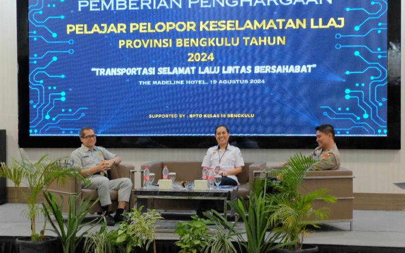 Jasa Raharja Bengkulu Ikut Berpartisipasi dengan memberikan Apresiasi Pelajar Pelopor Keselamatan Berlalu Lintas