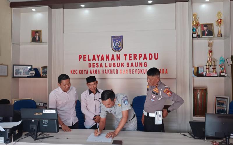 Jasa Raharja Bengkulu Bersama TIM Pembina Samsat Bengkulu Utara Optimalisasi JEJAK ke Desa-Desa