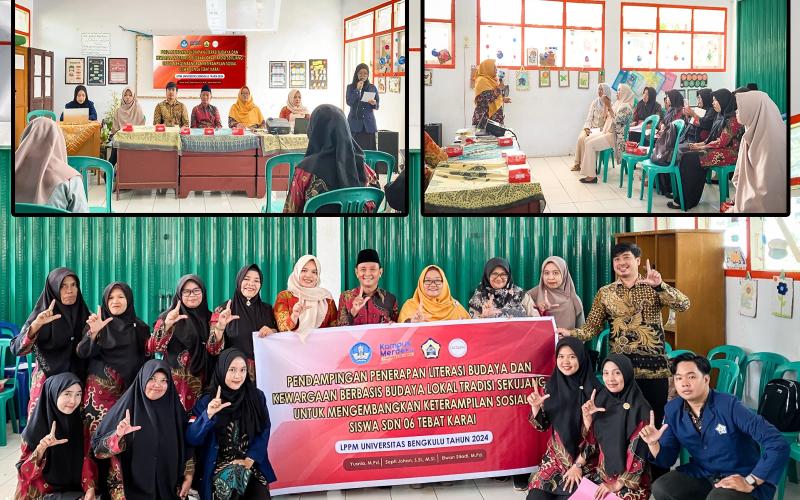 Pendampingan Penerapan Literasi Budaya dan Kewargaan Berbasis Budaya Lokal Tradisi Budaya Sekujang untuk Mengembangkan Keterampilan Sosial Siswa SDN 06 Tebat Karai