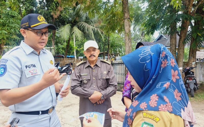Grebek Pajak, Jasa Raharja Bengkulu Lakukan Sosialisasi Pemutihan Pajak Kendaraan 