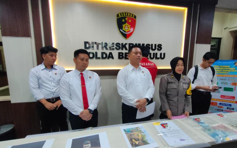 Lakukan Penambangan Ilegal, Warga RL Ditangkap Subdit Tipidter Ditreskrimsus Polda Bengkulu