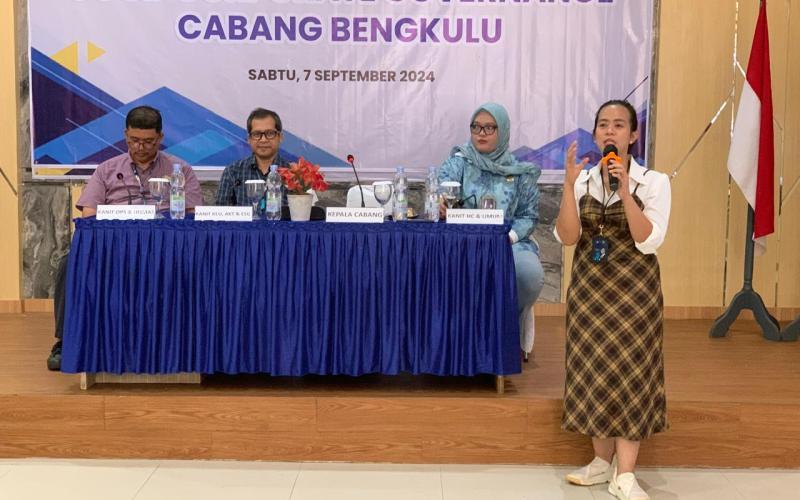 Wujudkan Tata Kelola Perusahaan Yang Baik, Jasa Raharja Bengkulu berikan Pemahaman mengenai Good Corcorate Governance