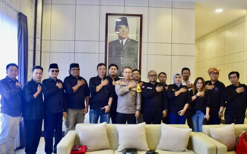 Audiensi dengan Kapolda, SMSI Bengkulu Nyatakan Mendukung Pilkada Damai