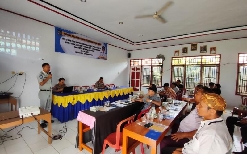 Jasa Raharja Bengkulu Dukung Keselamatan Berlalu Lintas, Lakukan Sosialisasi kepada Masyarakat