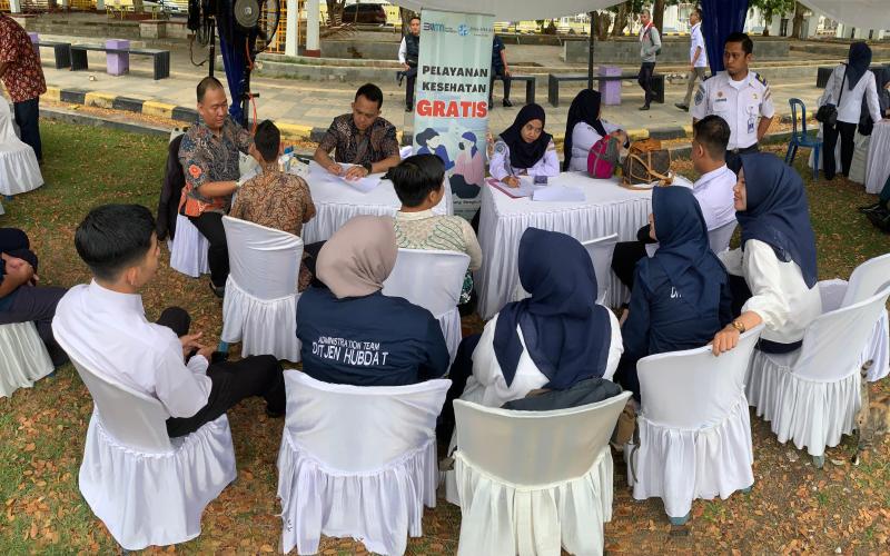 Dalam Rangka HARHUBNAS 2024, Jasa Raharja Bengkulu Berikan Layanan Pengobatan Gratis