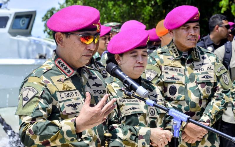 Kapolri Hadiri HUT ke-79 TNI AL